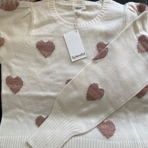 Splendid Annabelle Heart Sweater